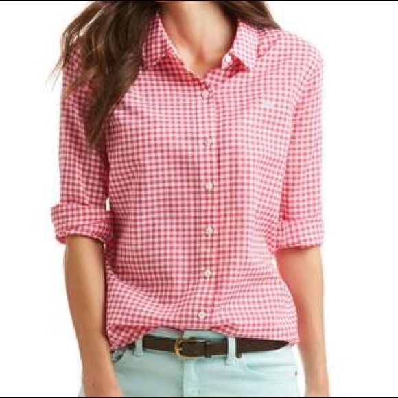 Vineyard Vines Tops - Vineyard Vines Little Gingham Relaxed Button Down